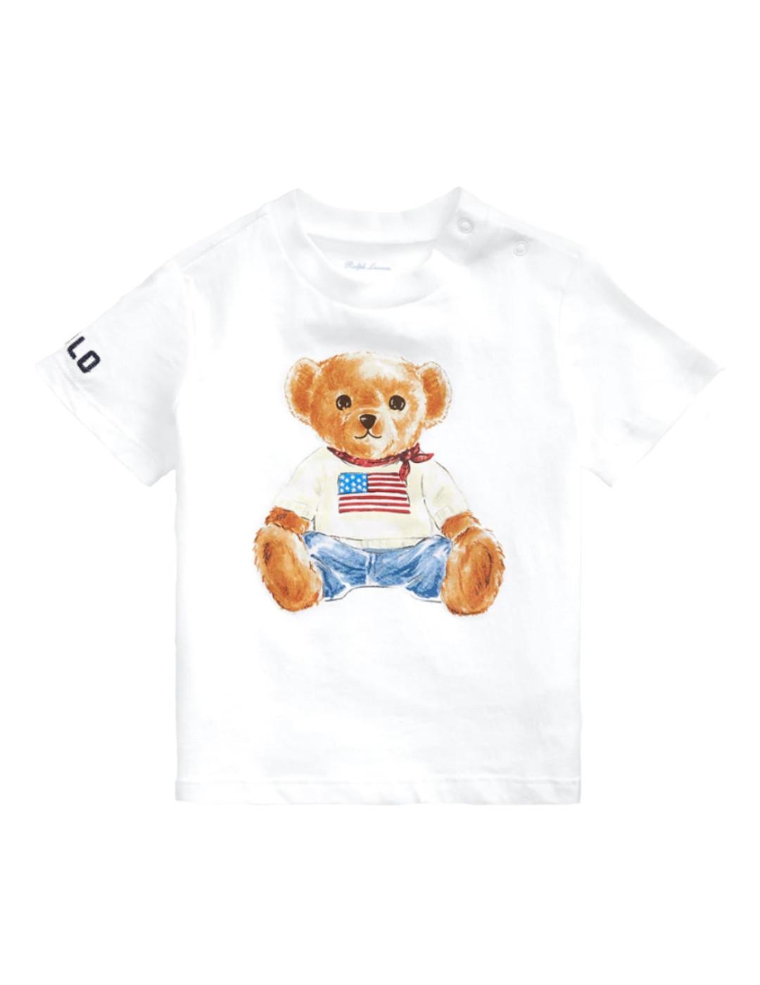 Camiseta Ralph Lauren Polo Bear verde niño