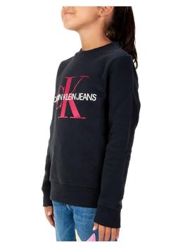 Sudadera Monogram negra Calvin Klein.