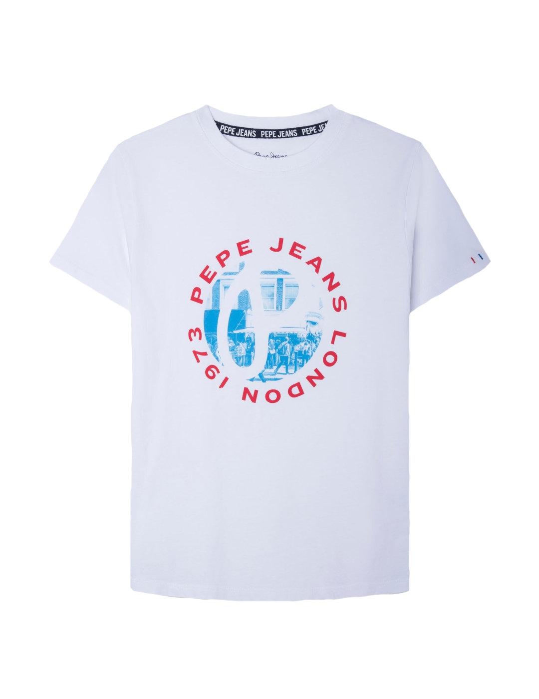 Pepe Jeans NINA - Camiseta estampada - dulwich/azul marino 