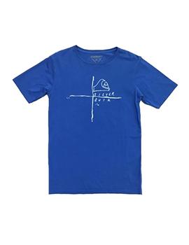 Camiseta azul Cross Quiksilver