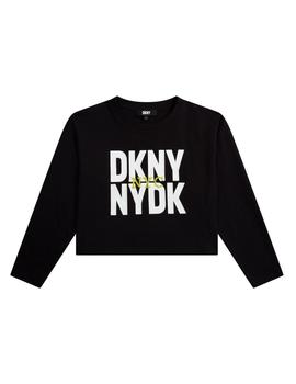 Camiseta M.L negra DKNY