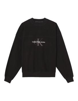 Sudadera monologo textured Calvin Klein