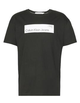 Camiseta Hyper Real Box Logo Calvin Klein