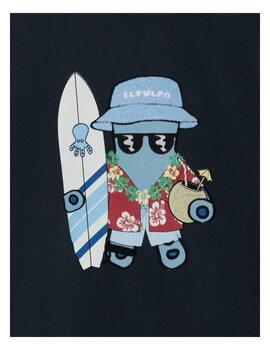 Sudadera Estampado Hawaiano El Pulpo