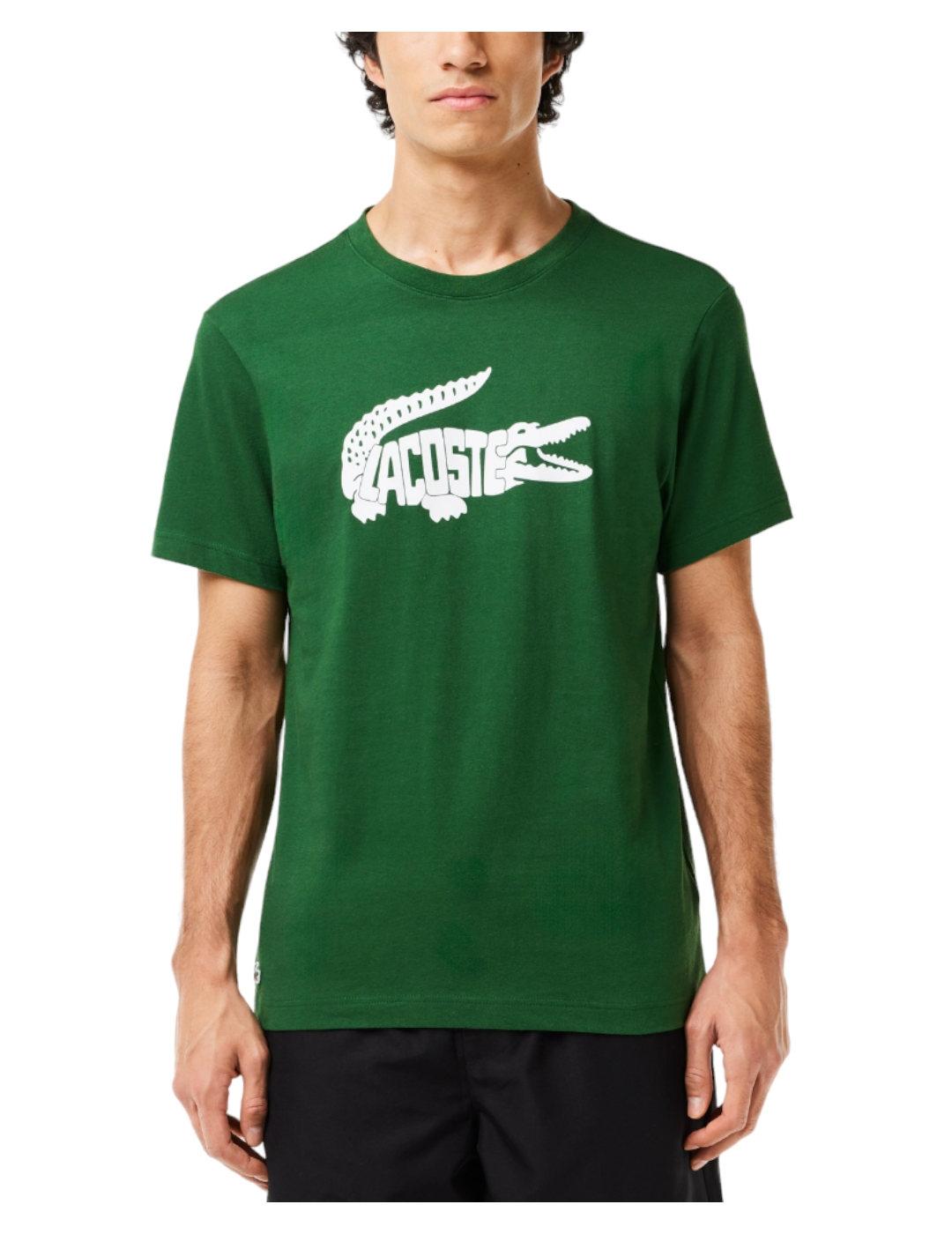 Camiseta de hombre Lacoste en punto de algodón con estampado - Camisetas  para hombre - Novedades 2024