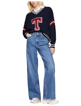 Jersey Letterman Sweater Tommy Jeans