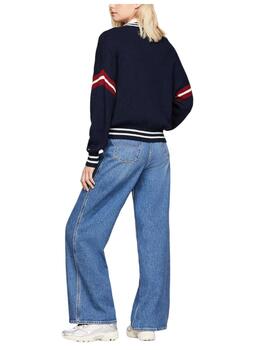 Jersey Letterman Sweater Tommy Jeans