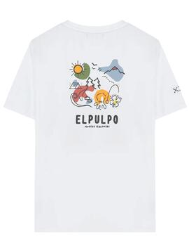 Camiseta Estampado Acuarela El Pulpo