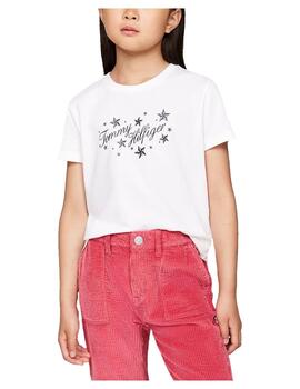 Camiseta Script Glitter Tommy Hilfiger