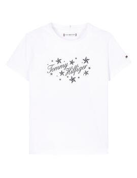 Camiseta Script Glitter Tommy Hilfiger