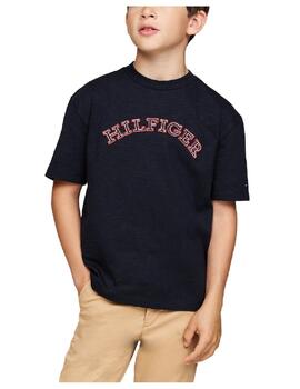 Camiseta Embroidered Blue Tommy Hilfiger