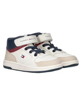 Zapatilla Sneaker Velcro Beige Tommy Hilfiguer