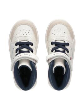 Zapatilla Sneaker Velcro Beige Tommy Hilfiguer