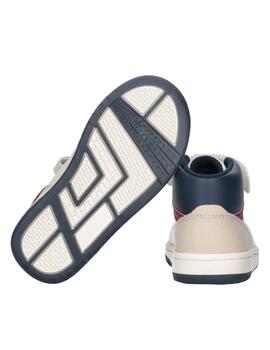 Zapatilla Sneaker Velcro Beige Tommy Hilfiguer