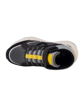 Zapatilla Track Negra Velcro Munich