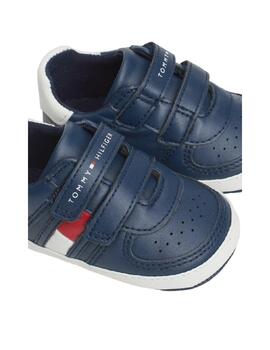 Patuco Velcro Azul Tommy Hilfiger