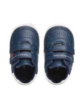 Patuco Velcro Azul Tommy Hilfiger