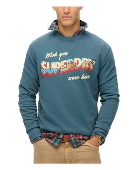 Sudadera travel postcard graphic Superdry