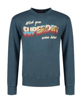 Sudadera travel postcard graphic Superdry