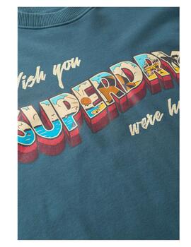 Sudadera travel postcard graphic Superdry