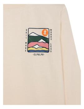 Camiseta Montañas Blanco Roto El Pulpo