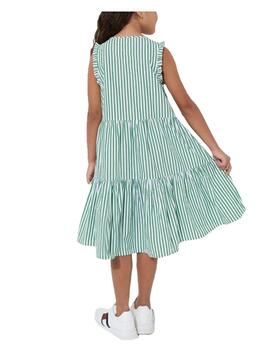 Vestido striped ruffle Tommy Hilfiger