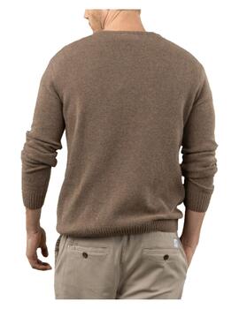 Jersey V Neck Wool Scotta