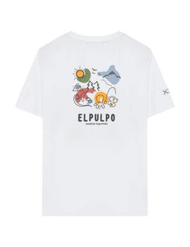 Camiseta Estampado Acuarela El Pulpo