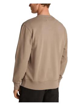 Sudadera woven label crew neck Calvin Klein