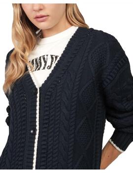 Chaqueta de punto bubble cable flag Tommy Jeans