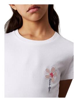 Camiseta Small Flower Calvin Klein