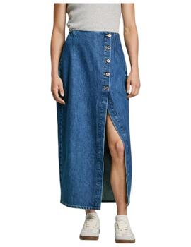 Falda Midi HW Slit Pepe Jeans