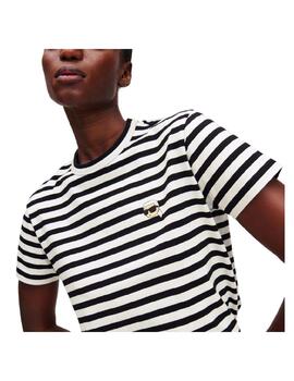 Camiseta Ikon Stripe Karl Lagerfeld