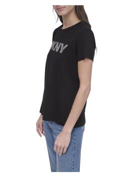 Camiseta Mixed Embellish DKNY