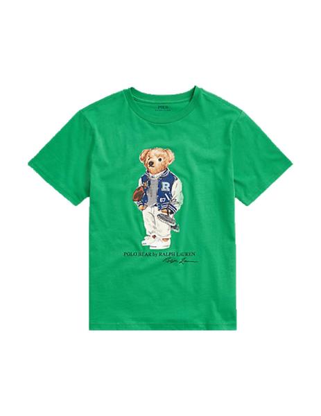Camiseta Ralph Lauren Polo Bear verde niño