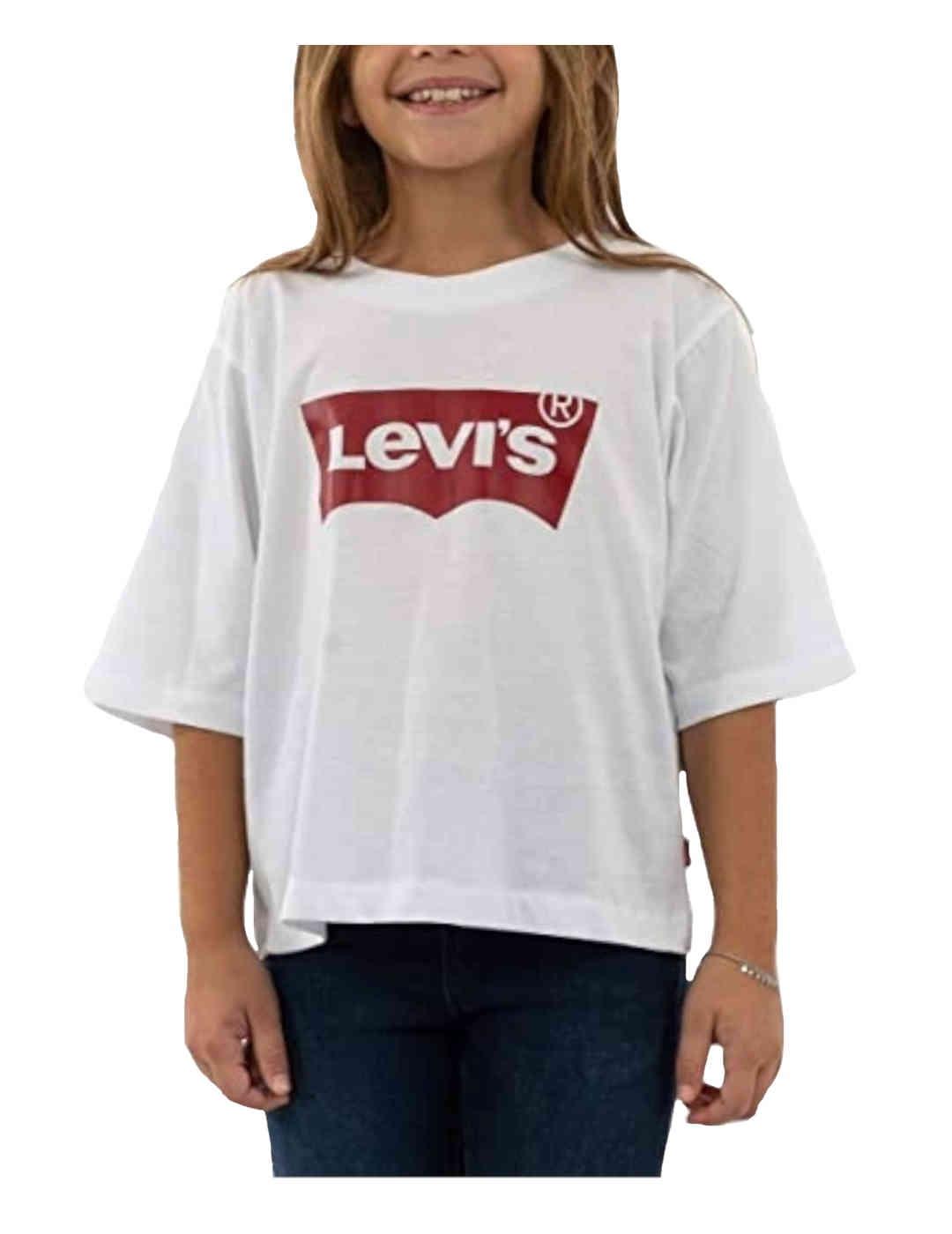 Camiseta crop con logo rojo Levi´s