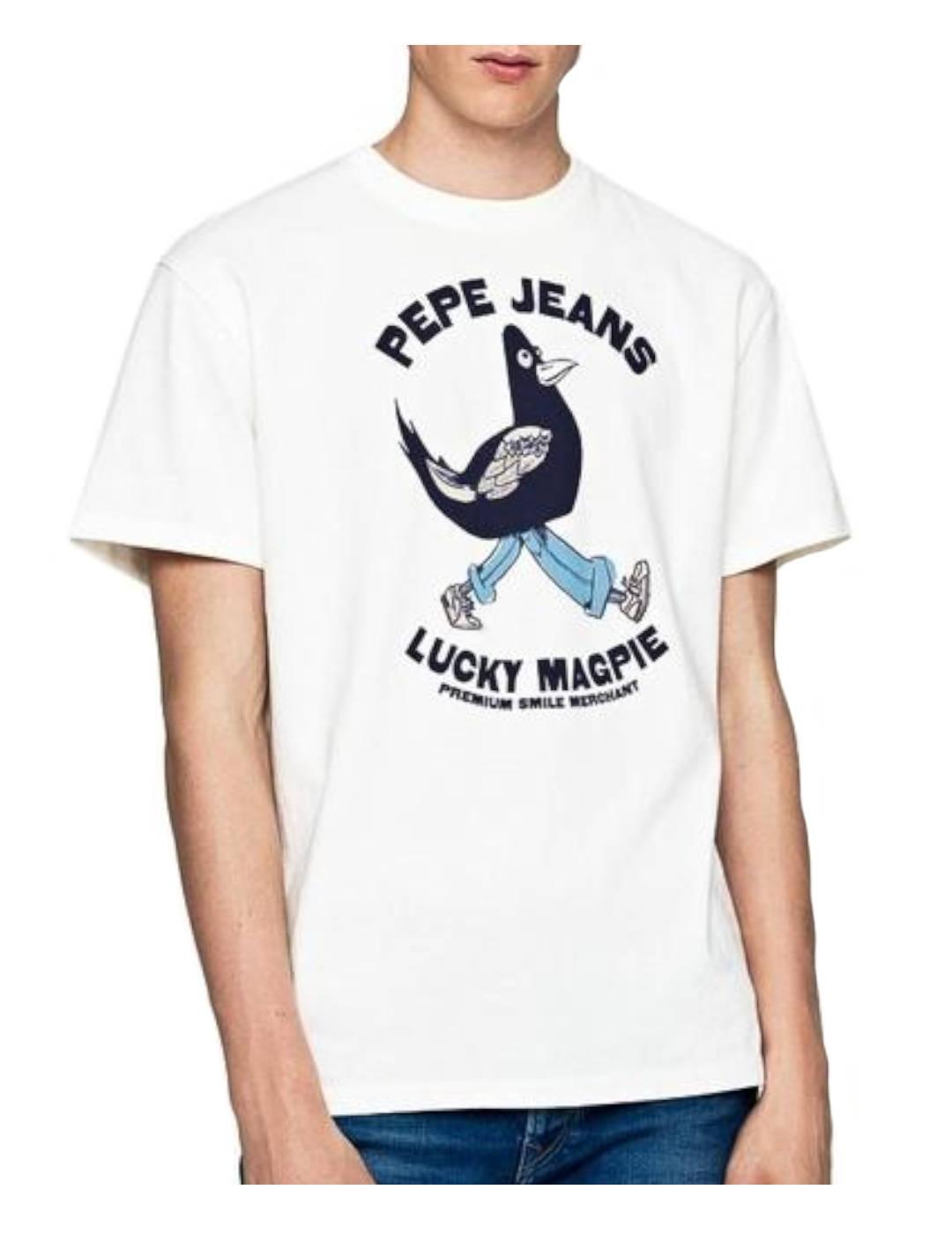 Camiseta dibujo pájaro Bolton Pepe Jeans