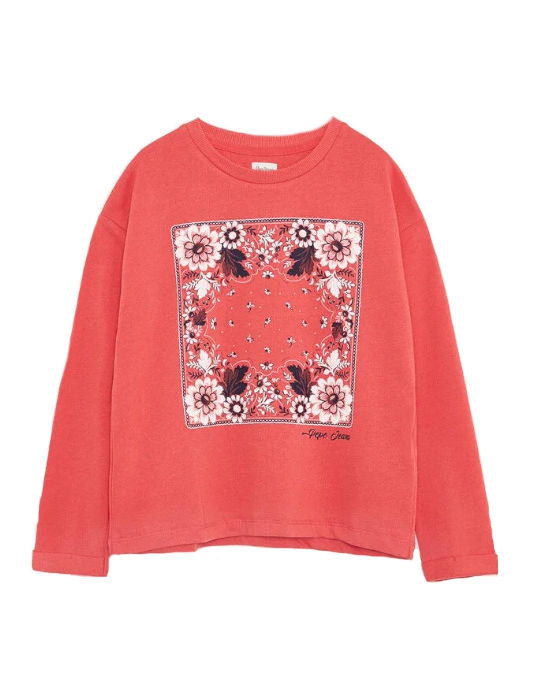 Sudadera estampado flores Ealing Pepe Jeans