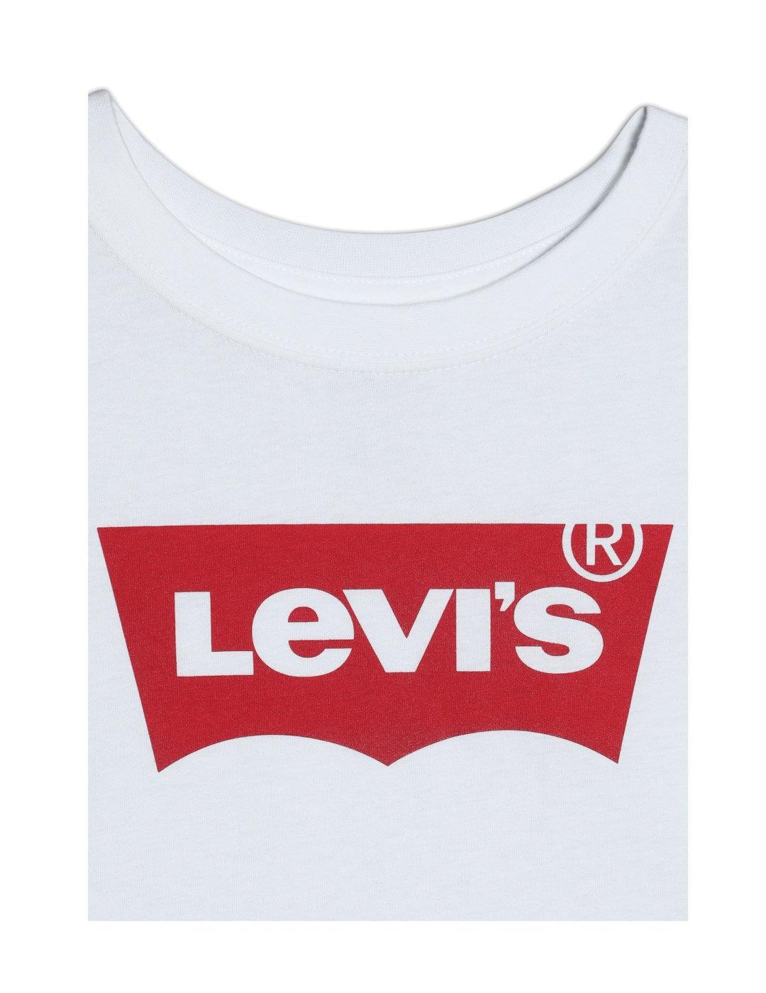 Camiseta crop con logo rojo Levi´s
