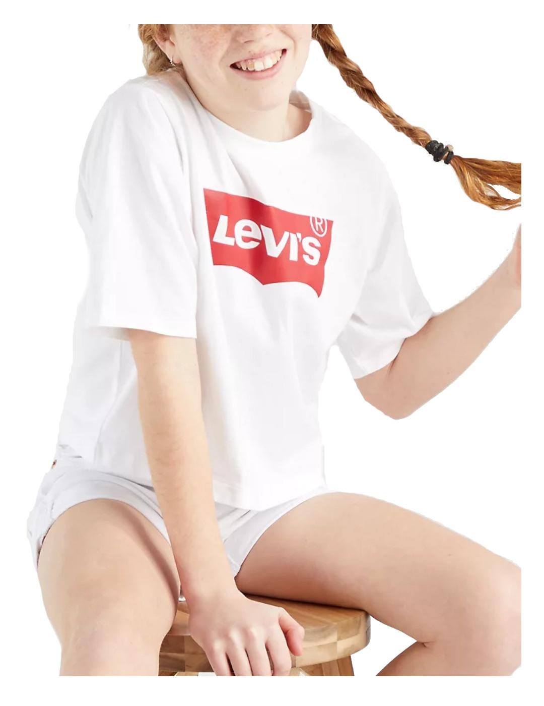 Camiseta crop con logo rojo Levi´s