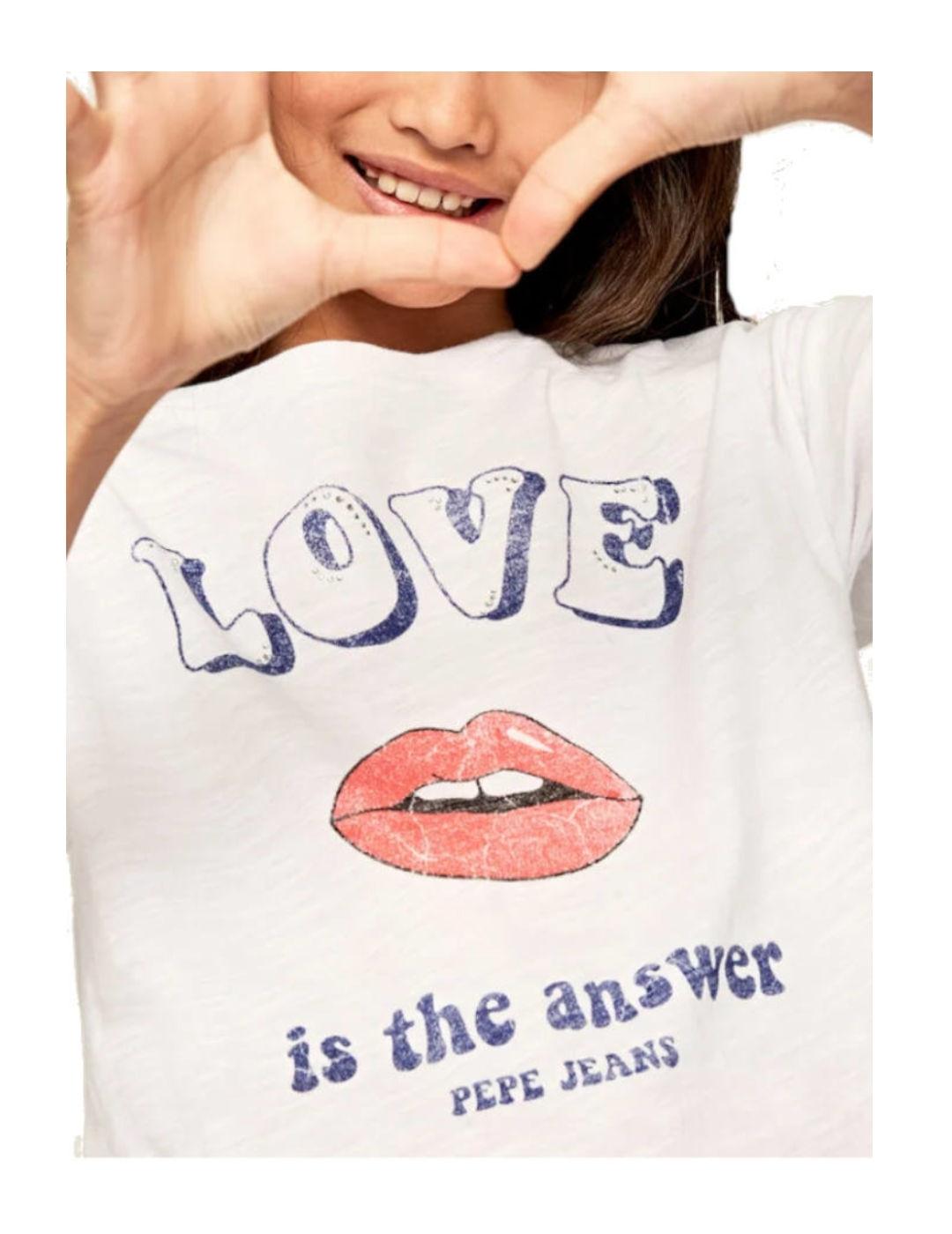 Camiseta estampada letras Vanjie Pepe Jeans