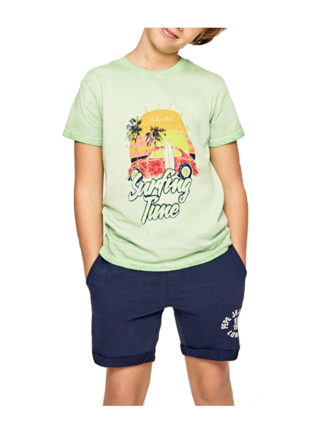 Camiseta estampado tropical Aris Pepe Jeans