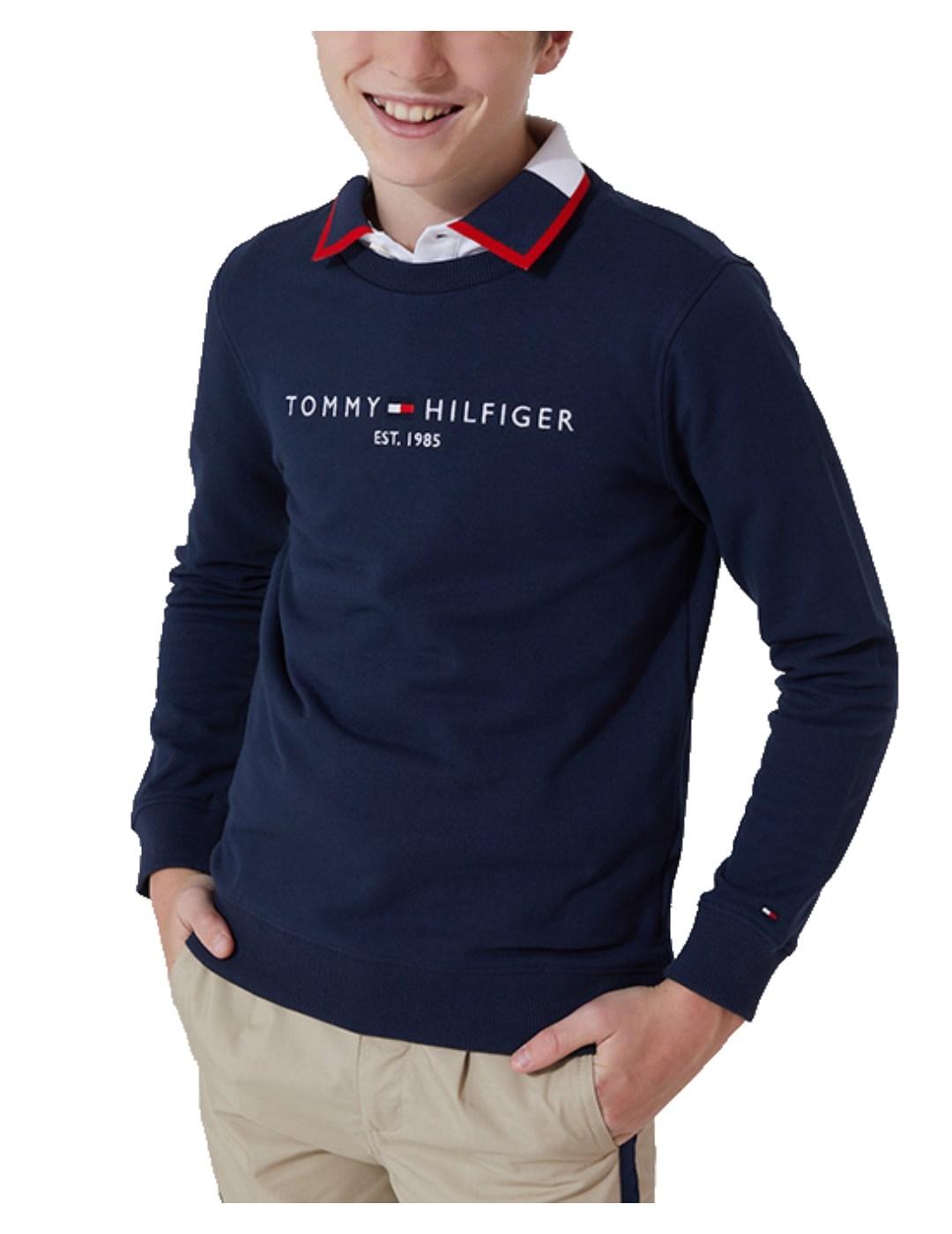 Sudadera Essential azul Tommy Hilfiger