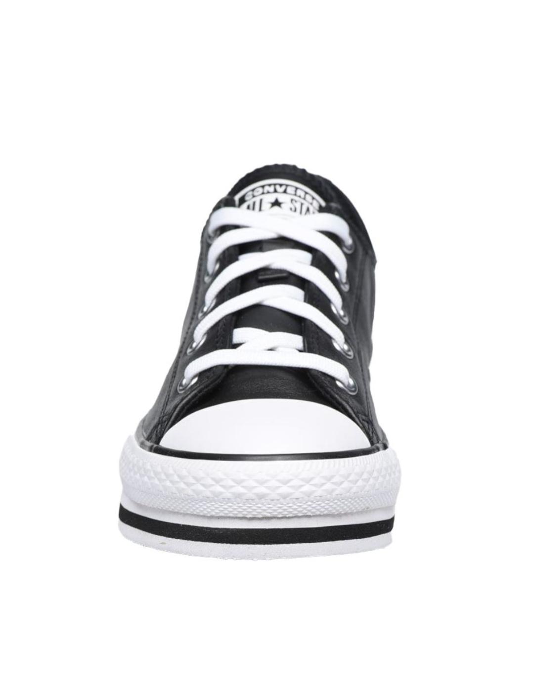 Zapatillas Ctas Plataforma EVA OX black piel Conve