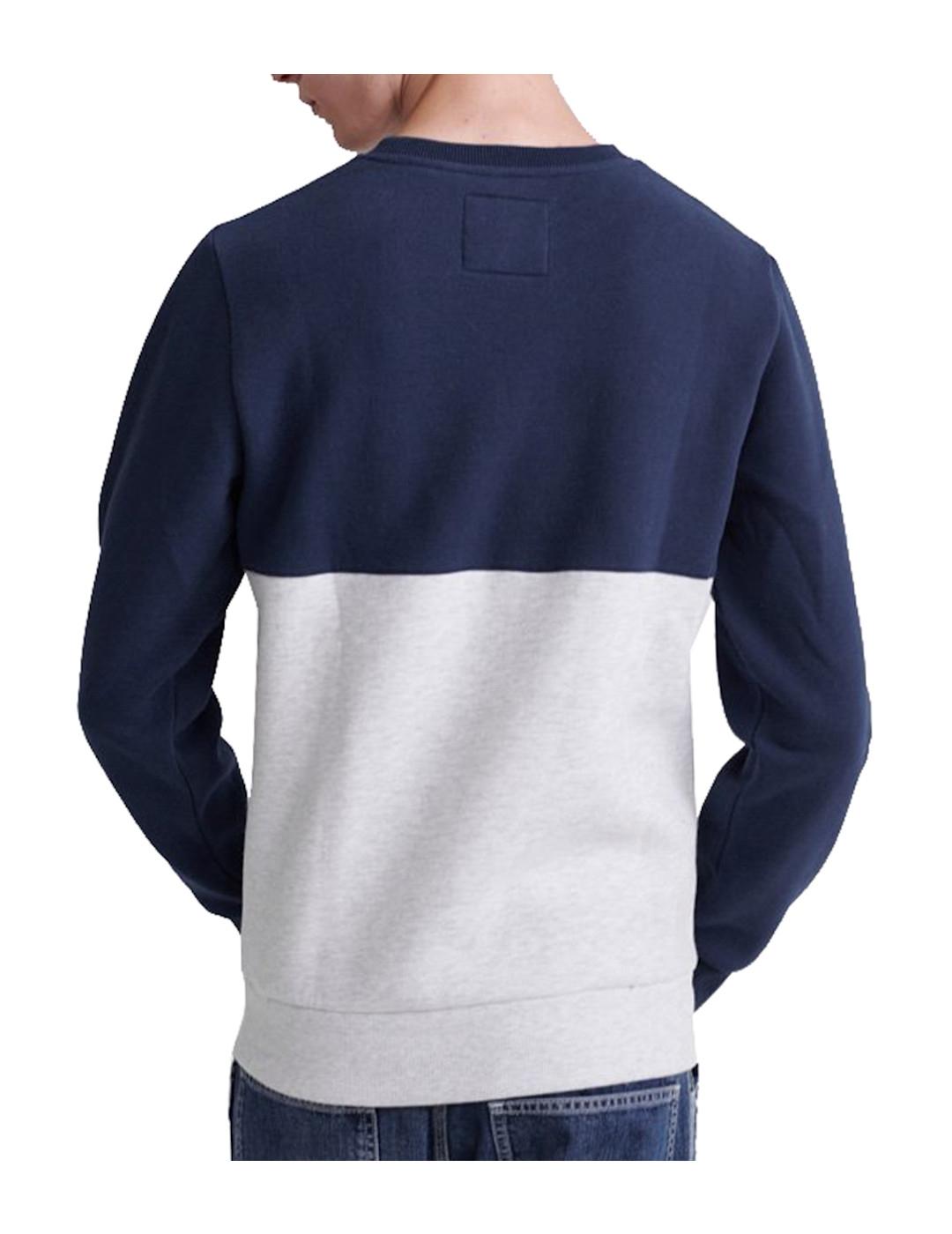 Sudadera zinc Worldwide panel crew Superdry