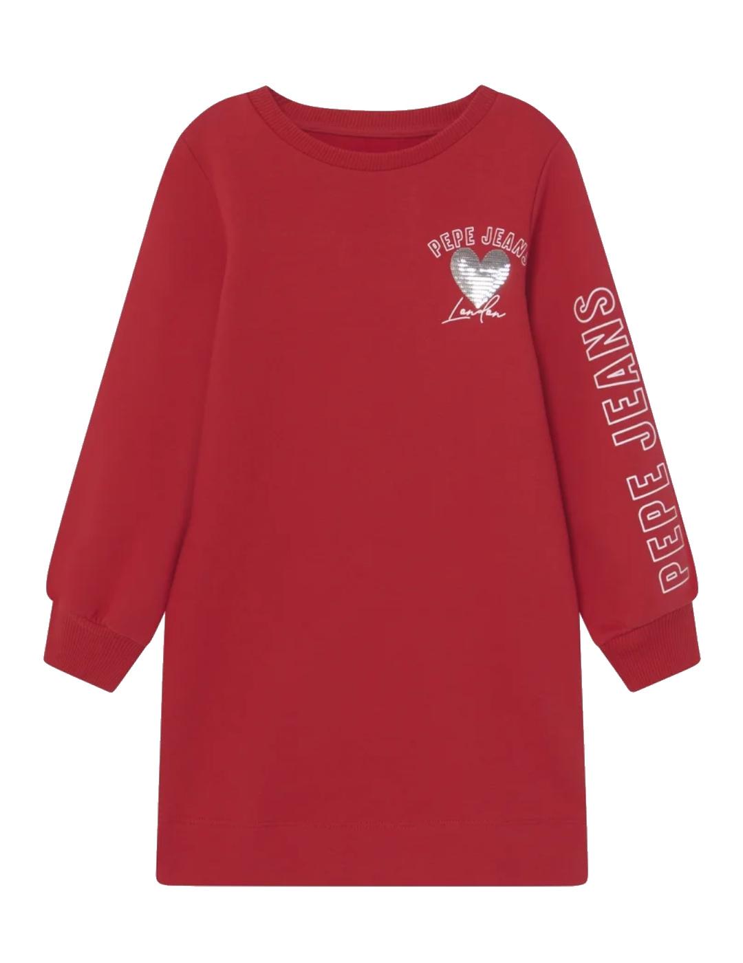 Vestido Gea rojo Pepe Peans