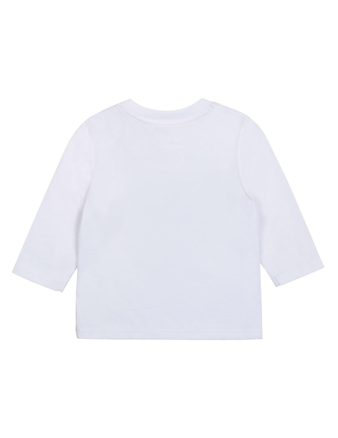 Camiseta Blanca Logo Naranja Timberland