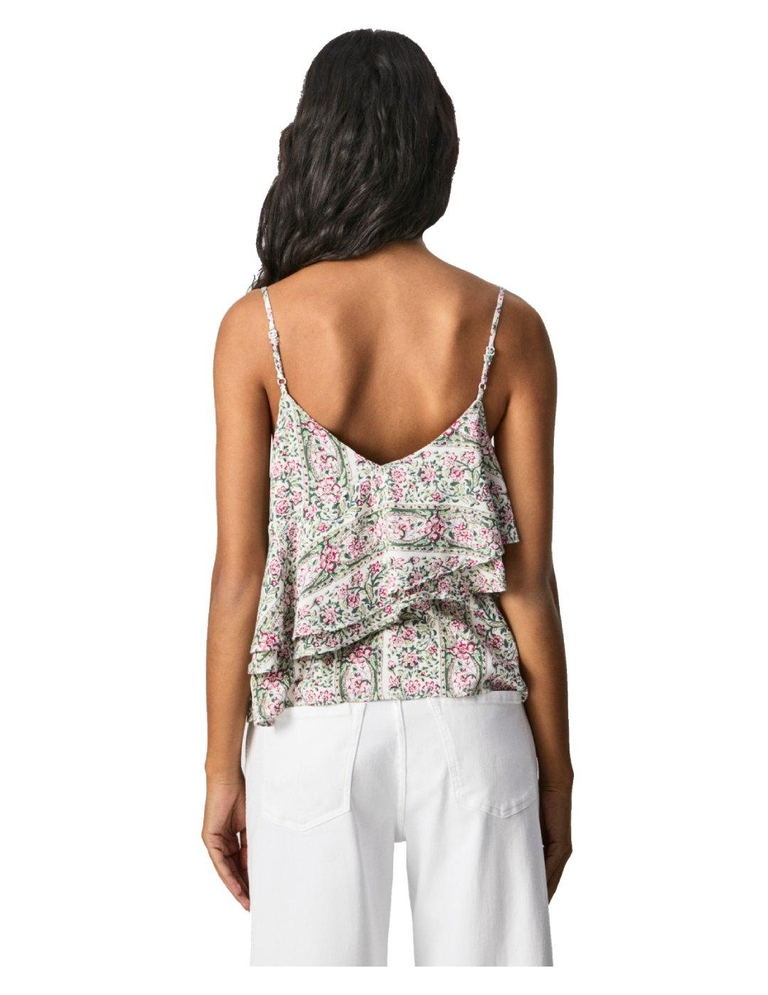 Top estampado flores Jenny Pepe Jeans