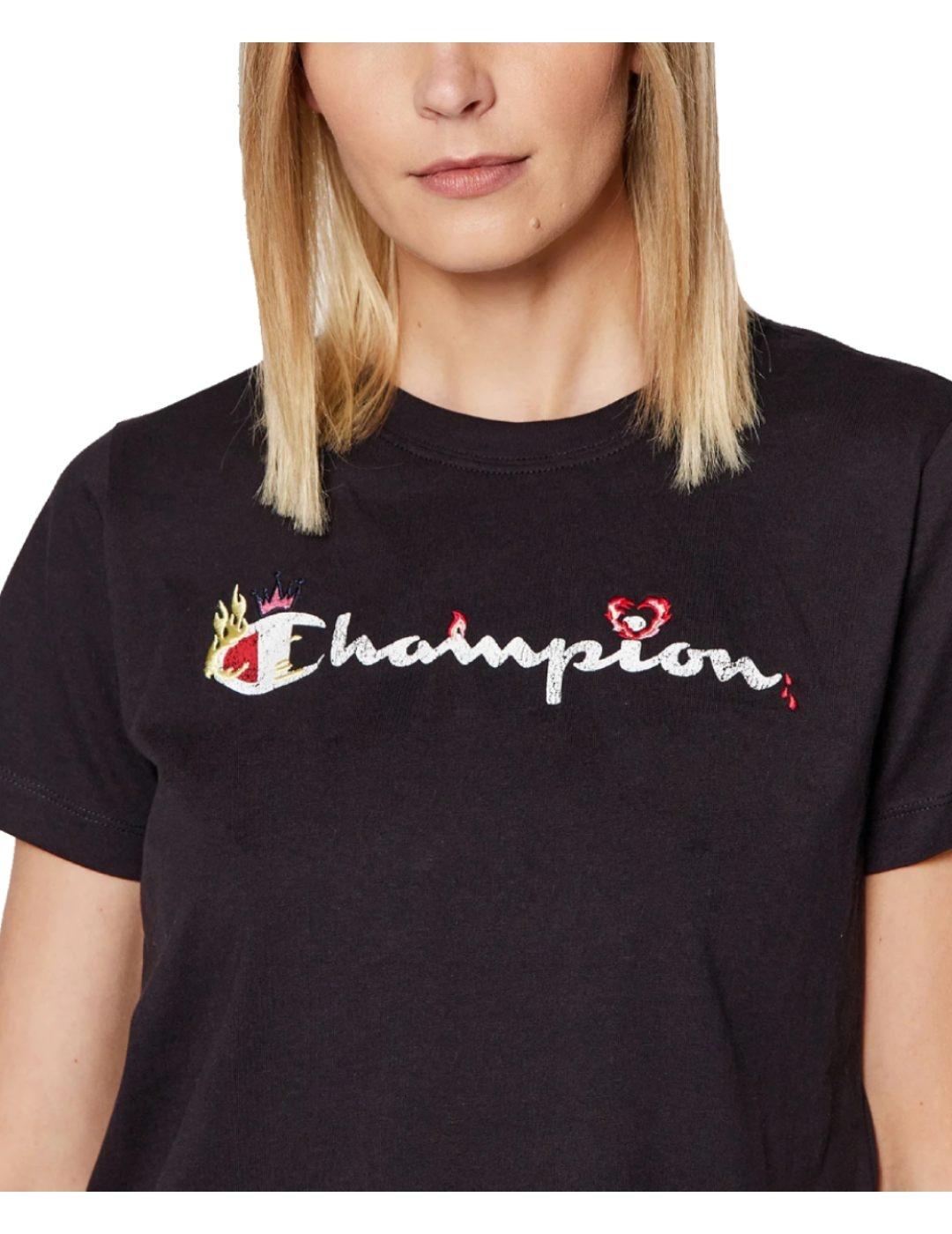 Camiseta crewneck croptop Champion