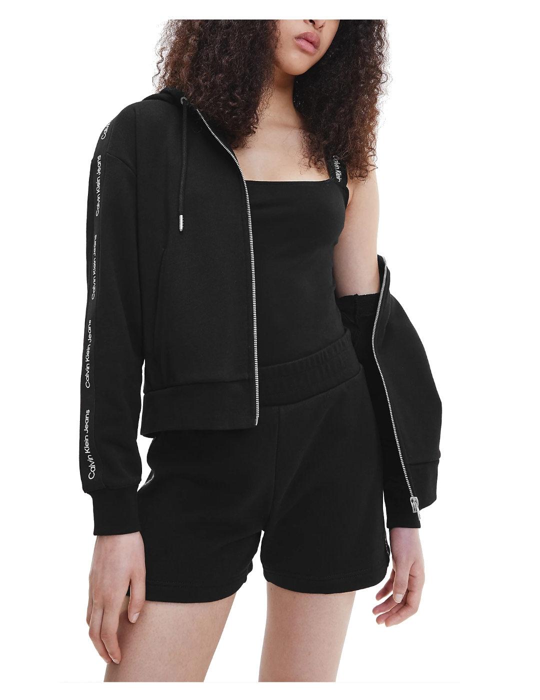 Sudadera logo tape zip Calvin Klein